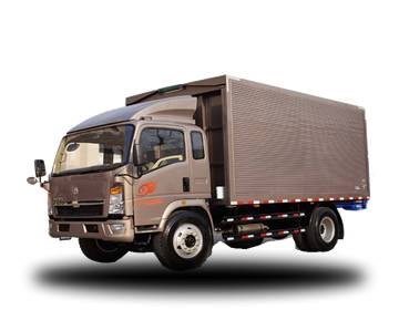 HOWO 4X2 Box Caminhão da carga