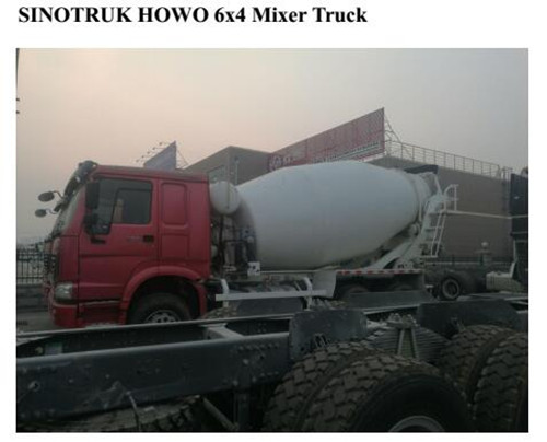 Sinotruk howo camión mezclador a África